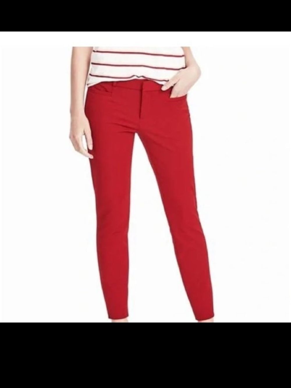 Banana Republic Factory Sloan Fit Red Trouser Dress Pants - Size 8 Petite